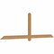 Ekena Millwork Eugene Smooth Timber Gable Bracket, Western Red Cedar, 84"W x 28"H x 1 1/2"D x 3 1/2"F, 8/12 Pitch GBW084X28X0204EUG00SWR - alternate 4